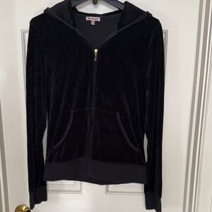 Juicy Couture Black Velour Hoodie